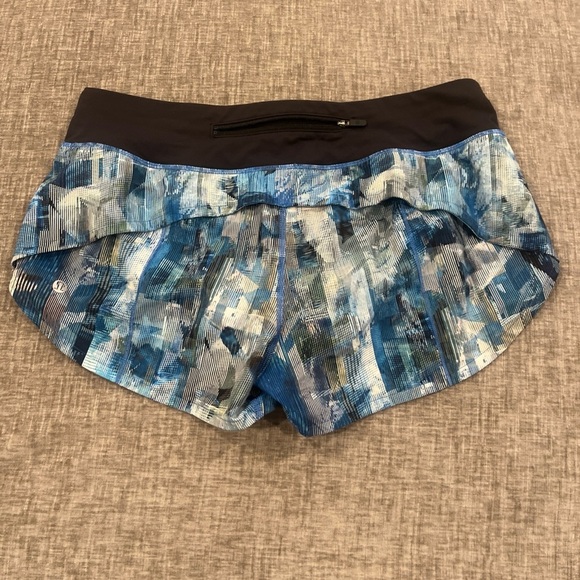 Lululemon Athletica Blue and Black Athletic Shorts - Picture 4 of 8